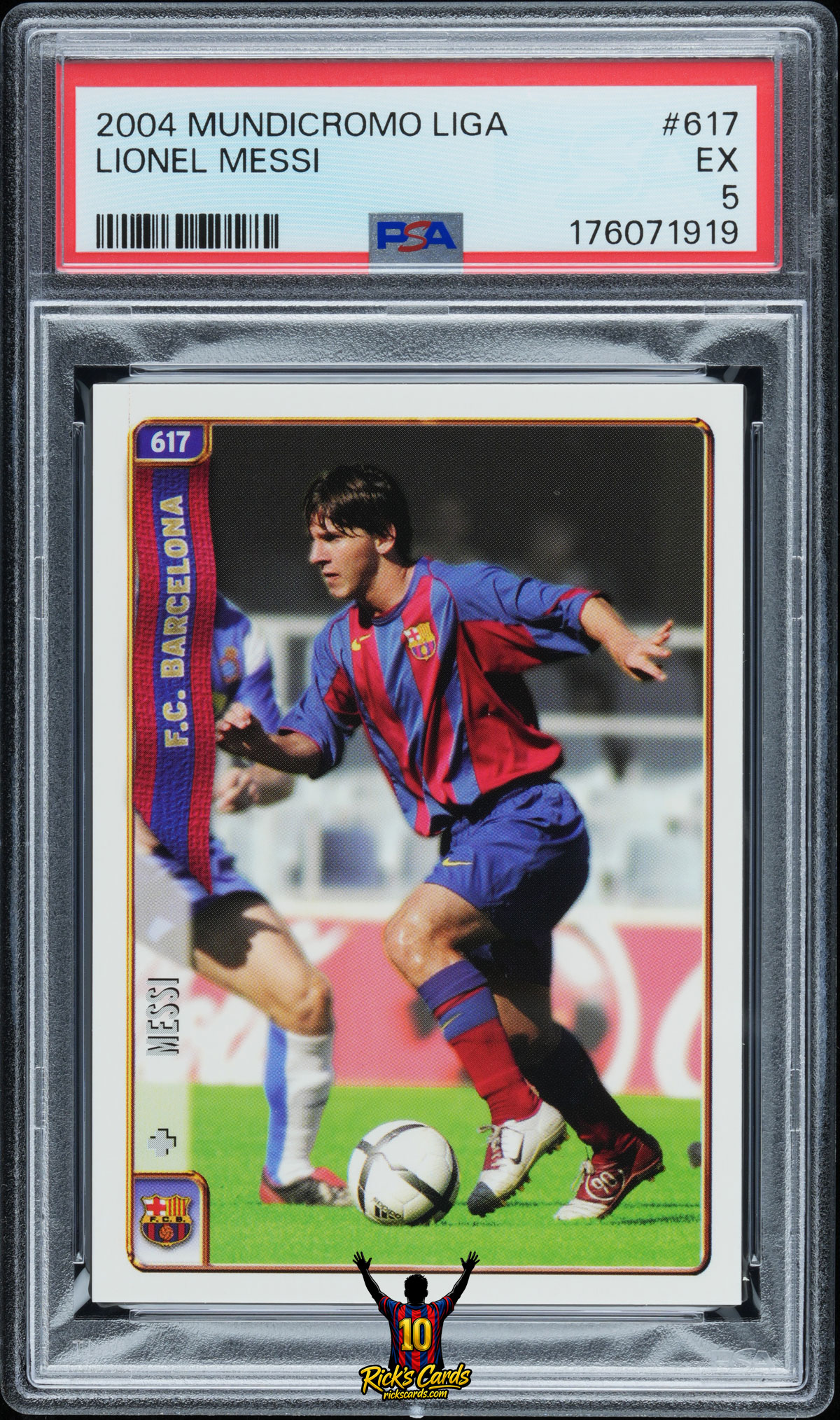 2004 Mundicromo Liga #617 Lionel Messi – PSA 5 Cert 176071919