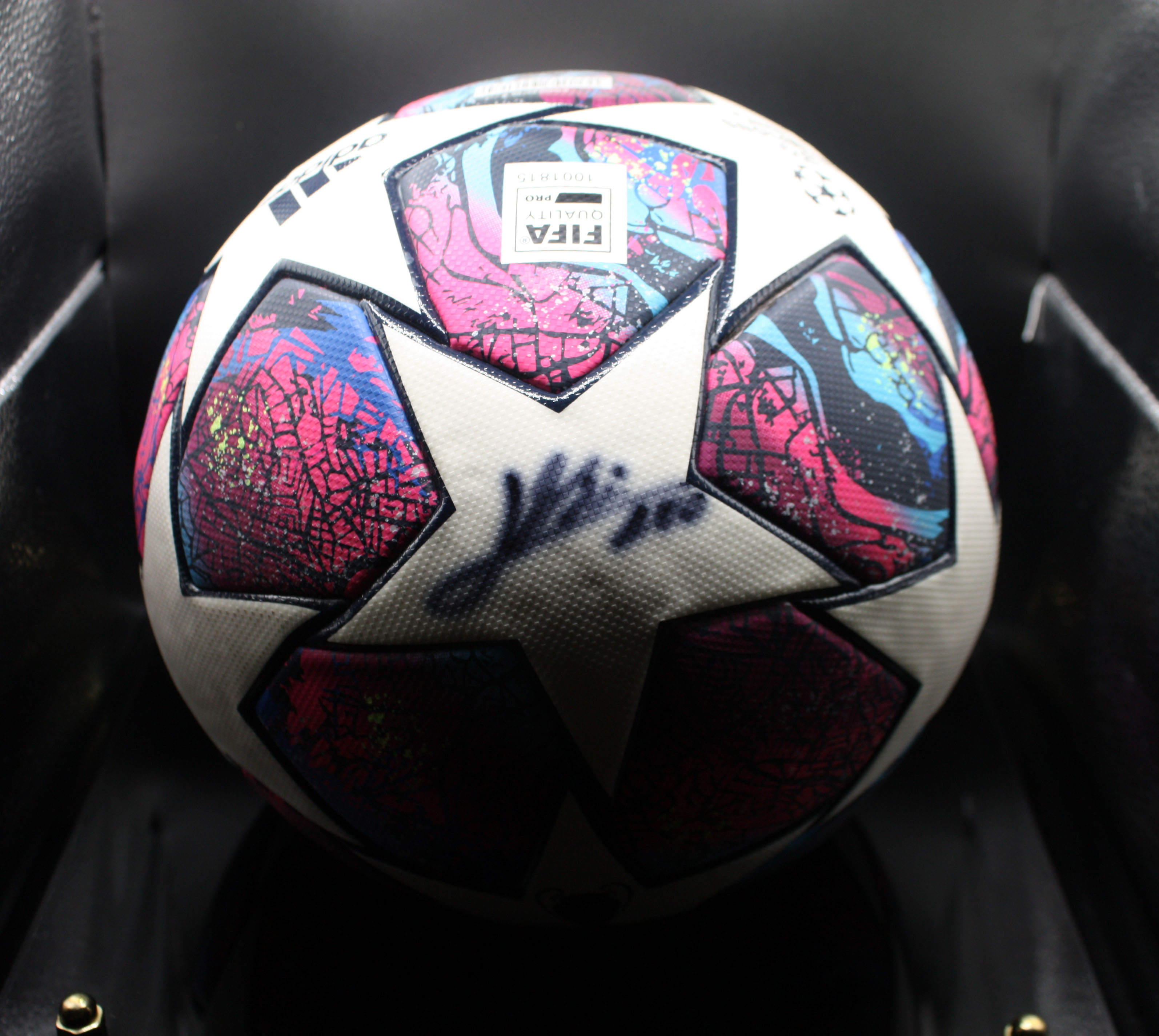 2020 Match Ball UCL Barca v Napoli  Lionel Messi autographed ball