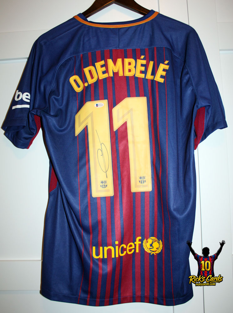 2020 Dusade Dembele Autographed FC Barcelona Jersey